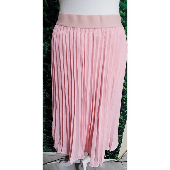 Kate Kasin High Waist Pleated A-Line Swing Skirt -Small - Picture 3 of 10